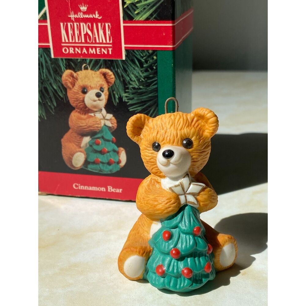 Rare Collector's Cinnamon Bear 90 Hallmark Christmas Ornament Last One in Series